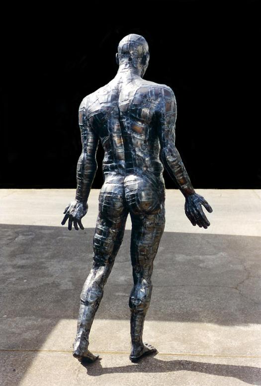 Naked Man, steel man, flamingsteel.com, roy mackey, steel art, steel sculpture, strange websites, vancouver bc