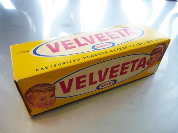 Vintage Velveeta Cheese Box, flamingsteel.com, steel sculpture, roy mackey