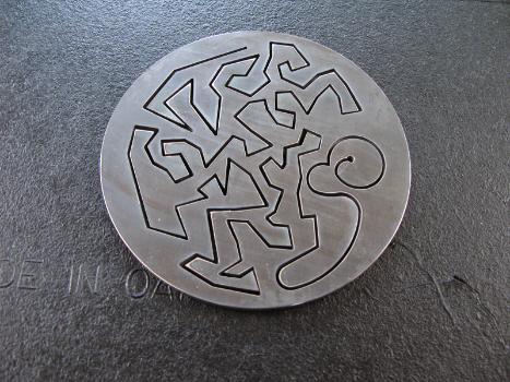 small cnc sculpture, flamingsteel.com, steel sculpture, roy mackey