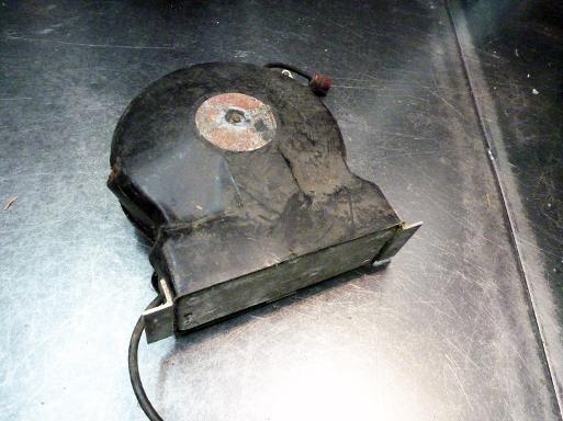 Vintage cord rewinder, flamingsteel.com, roy mackey, steel sculpture, steel art