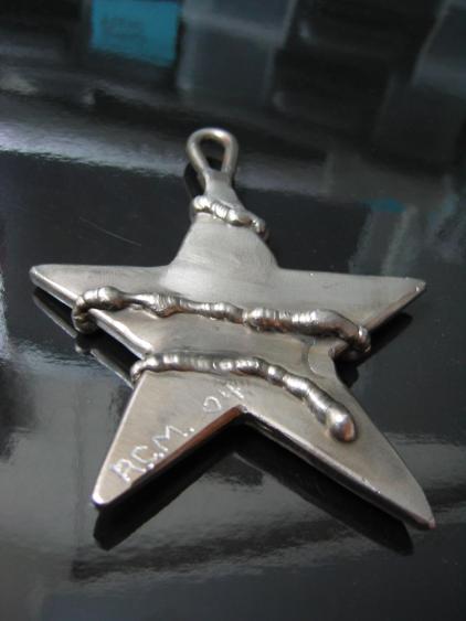 rachel Bermans key chain, flamingsteel.com, steel sculpture, steel art