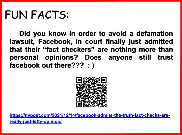 facebook lies, fact checkers are fake