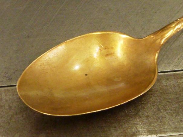 solid gold spoon, Montana Gold Co, antique spoons, roymackey.com