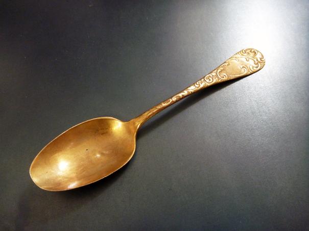 solid gold spoon, Montana Gold Co, antique gold spoons, roymackey.com