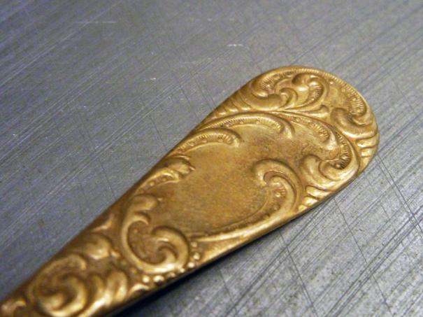 solid gold spoon, Montana Gold Co, antique gold spoons, roymackey.com
