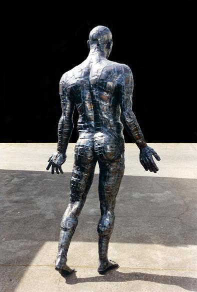 Naked Man, steel man, flamingsteel.com, roy mackey, steel art, steel sculpture, strange websites, vancouver bc