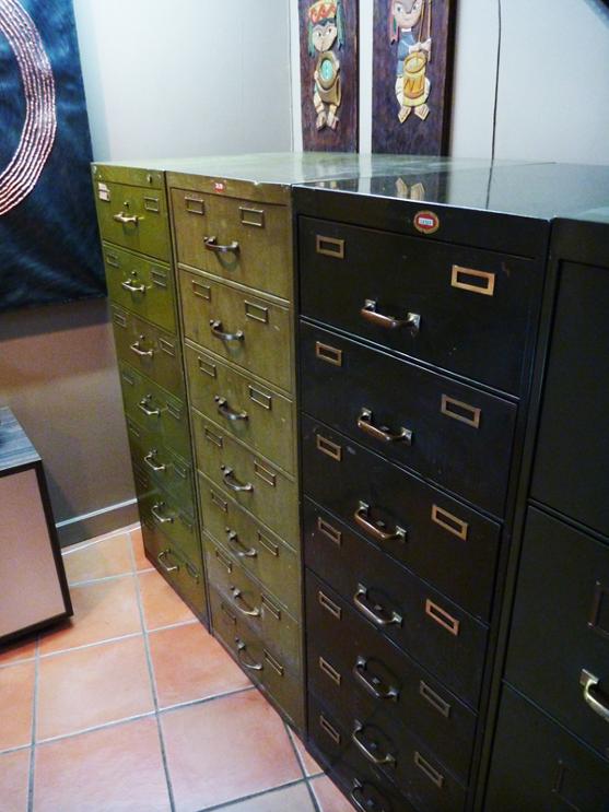 vintage card file cabinets, flamingsteel.com, steel sculpture, roy mackey