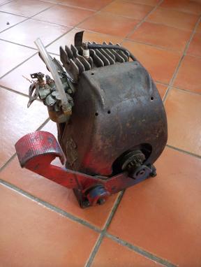 Vintage Doodlebug scooter engine,