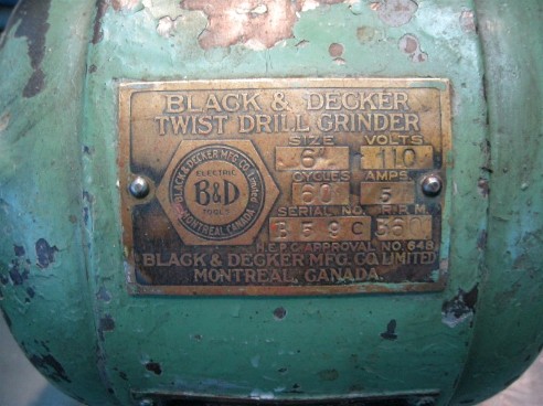Vintage black and decker bench grinder flamingsteel.com
