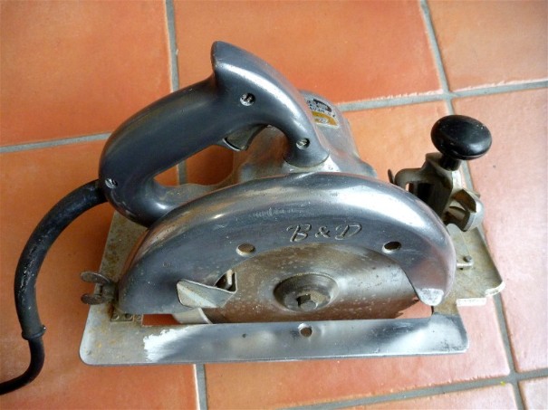 vintage skil saw, black and decker, flamingsteel.com
