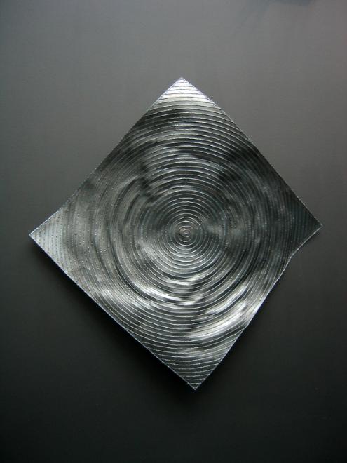 circles on sheet, roy mackey, steel sculpture, flamingsteel.com