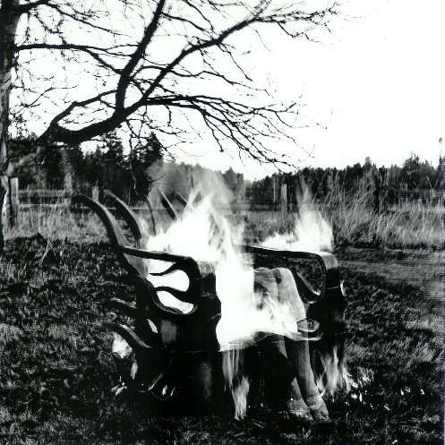 Flame Chair on Fire photo by Ken Flett