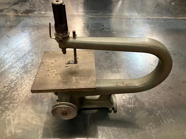 vintage scroll saw, driver line, flamingsteel, roy mackey, live work studios
