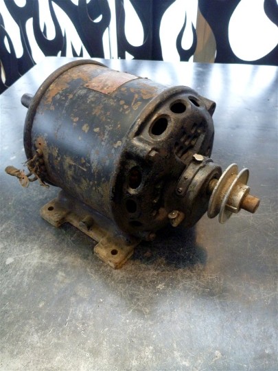 vintage electric motor, flamingsteel.com, junktools.com, roy mackey