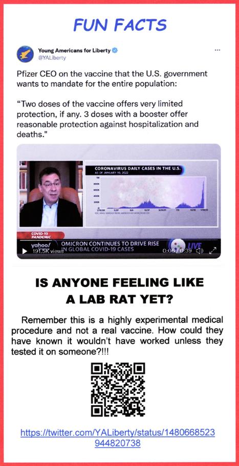 pfizer liezer, vaccines don't work, lab rats