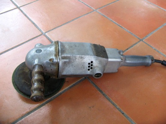 vintage angle grinder, flamingsteel.com