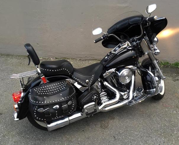 1996 Heritage softail, harley davidson, roy mackey, flamingsteel.com